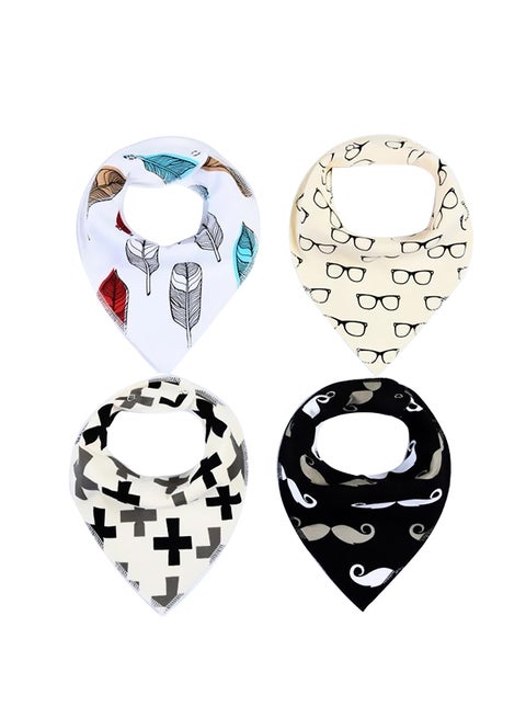 4-Piece Bandana Bib Set