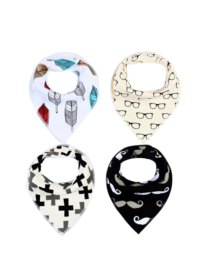 4-Piece Bandana Bib Set