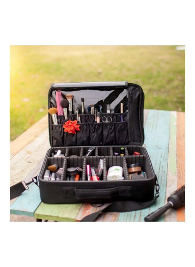 حقيبة لتنظيم عبوات المكياج أسود - Image 5