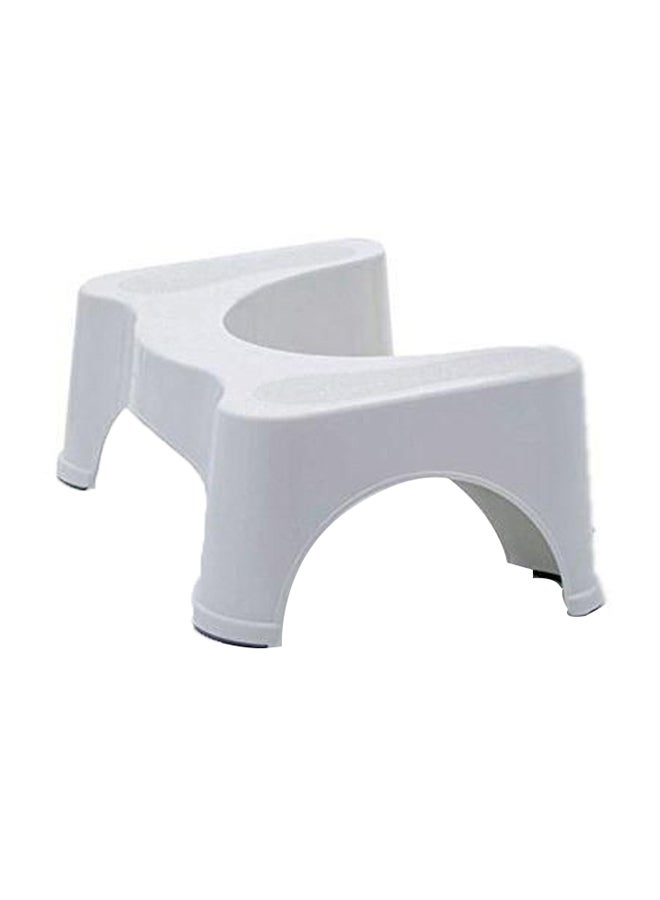 Generic Plastic Toilet Stool White  - Image 1