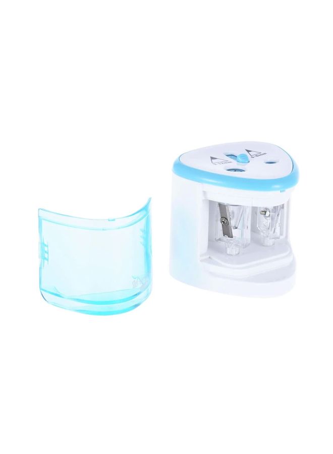 tenwin Battery Operated Pencil Sharpener White/Blue - Image 3