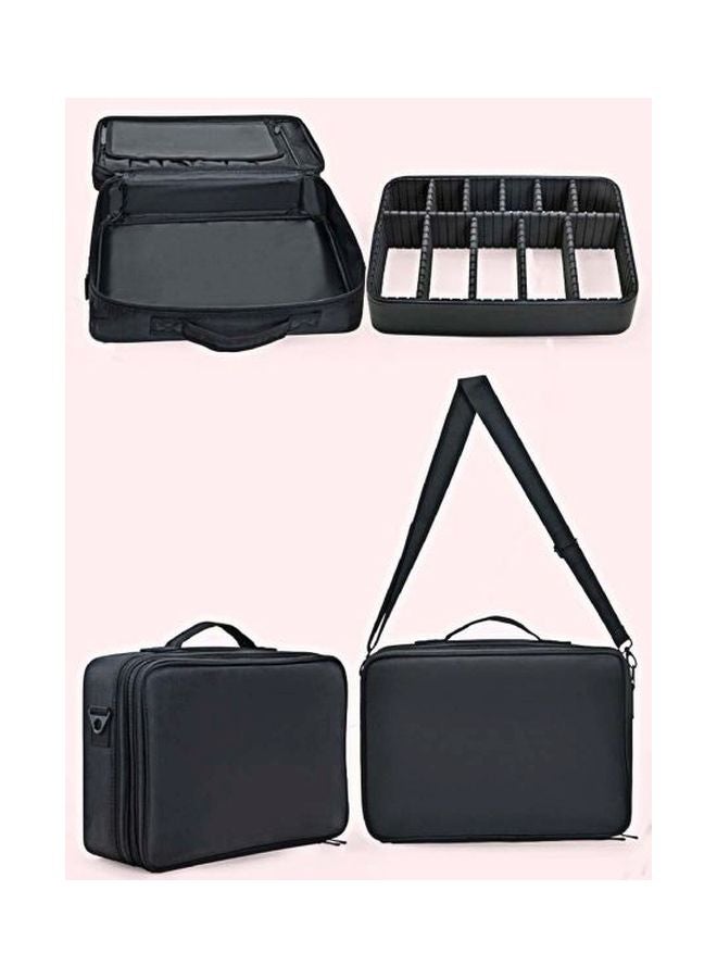 حقيبة لتنظيم عبوات المكياج أسود - Image 2