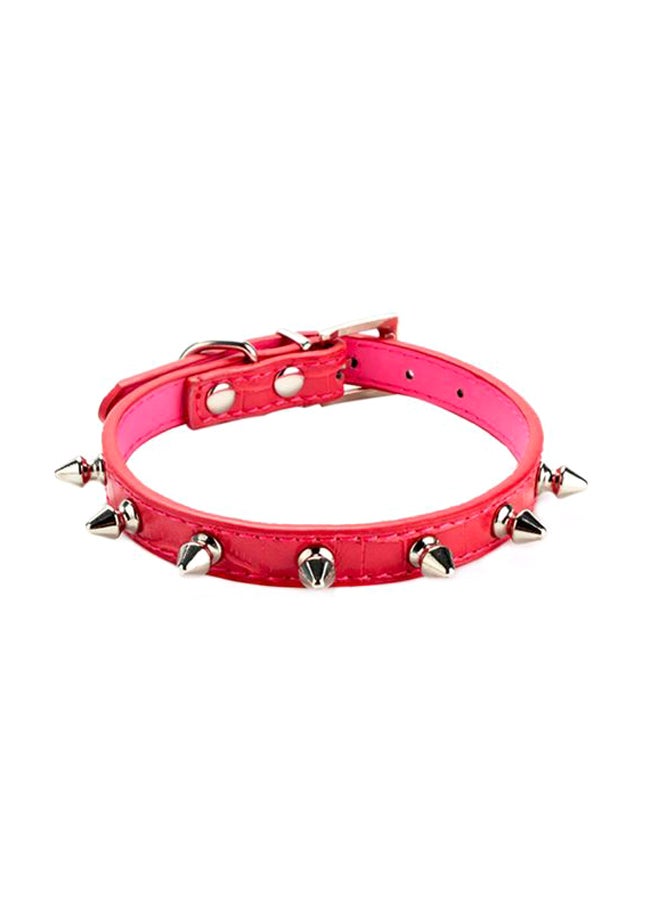 Generic Adjustable Dog Collar Pink/Silver 