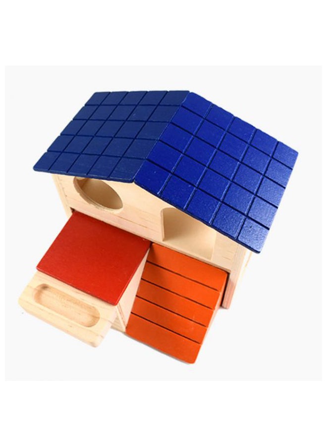 Small Animals Pet House Beige/Blue/Yellow - Image 2