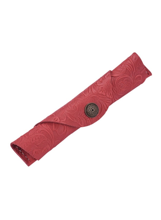 مقلمة جلدية أحمر - Image 1