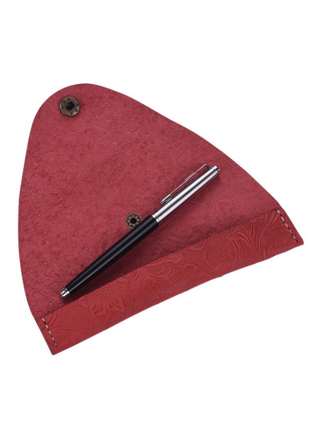 مقلمة جلدية أحمر - Image 3