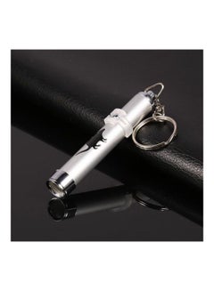 Generic LED Laser Pointer Pen Key Chain Silver  - Image 3