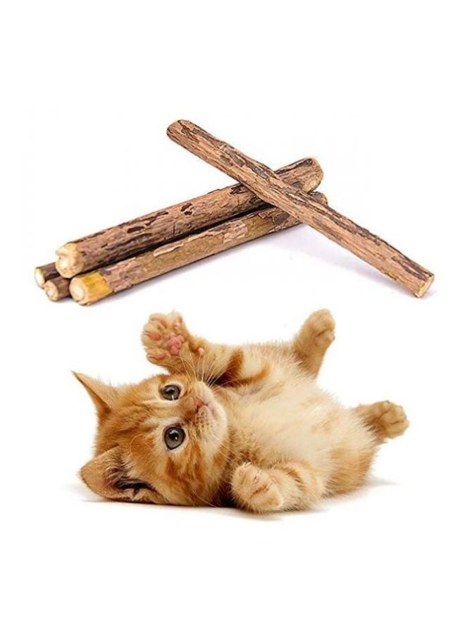 4-Piece Cat Chew Sticks Beige - Image 2