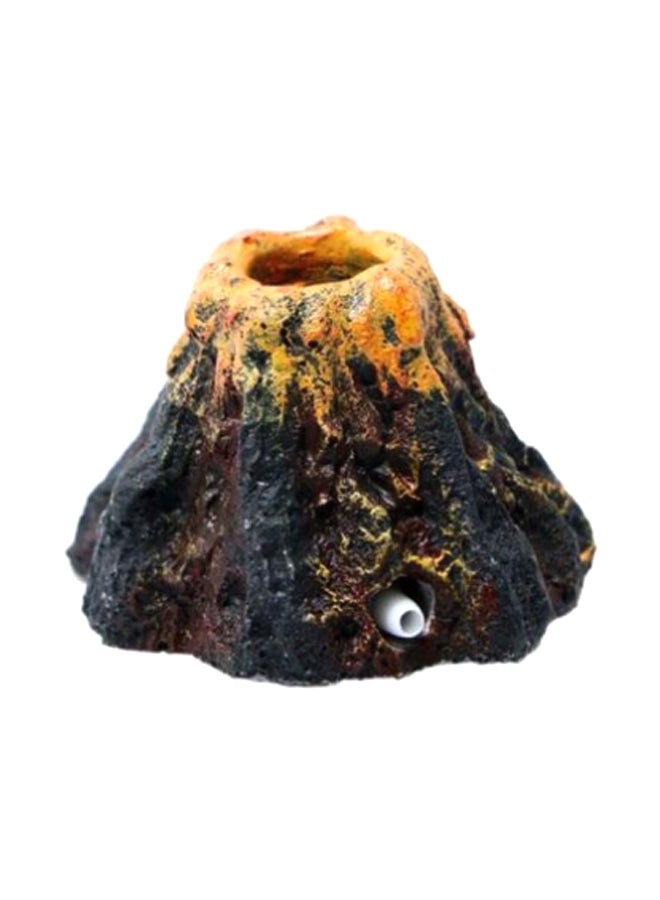 Aquarium Air Bubble Volcano Black/Brown/Yellow