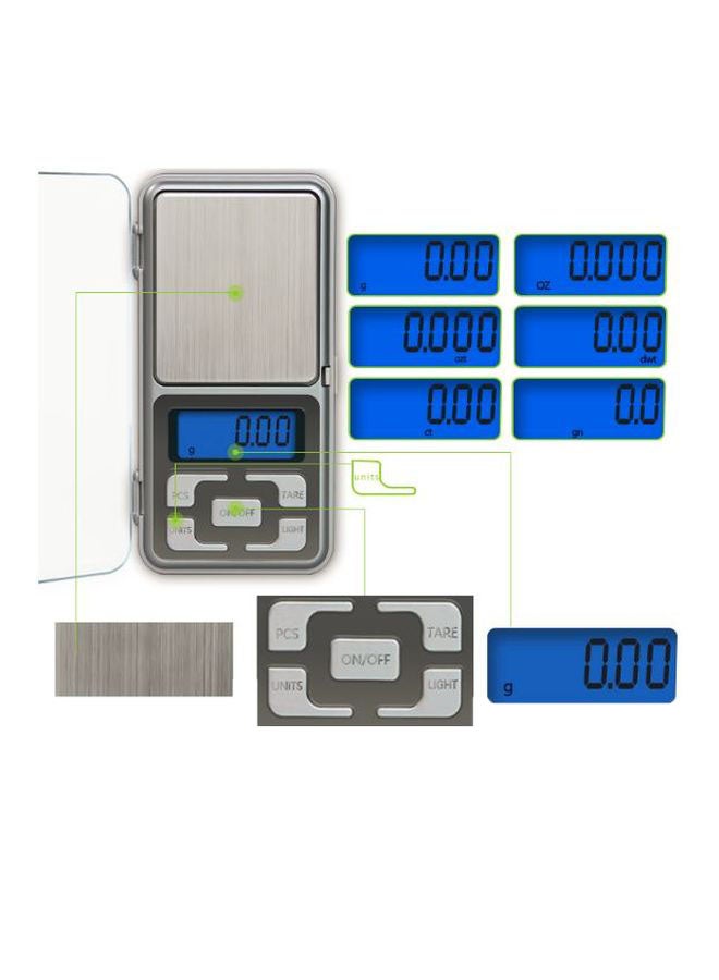 Electronic Pocket Jewellery Scale 2724495060735 Silver  - Image 4