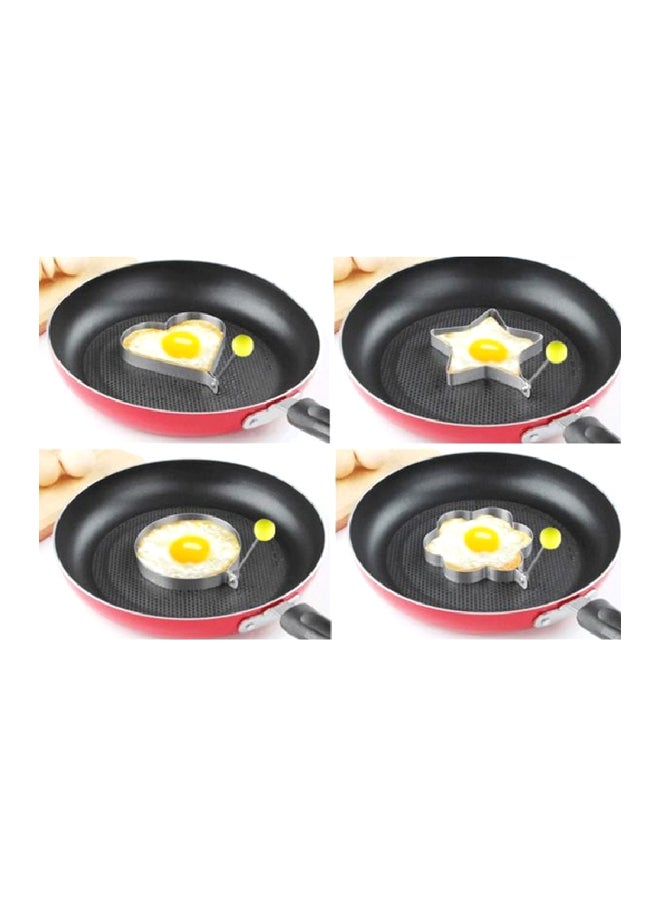 4-Piece Fried Egg Shaper Silver - Image 3