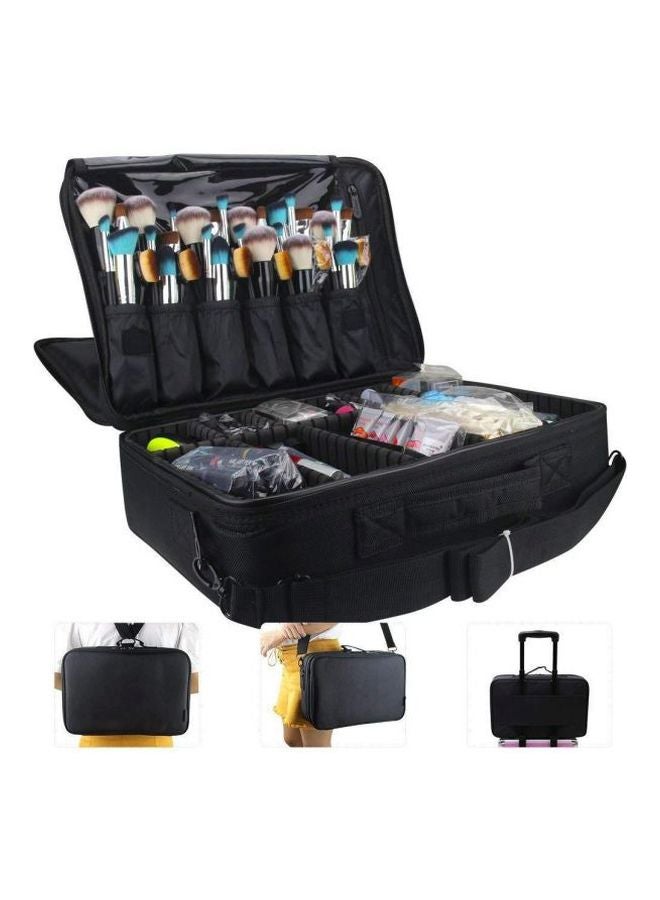 حقيبة لتنظيم عبوات المكياج أسود - Image 4