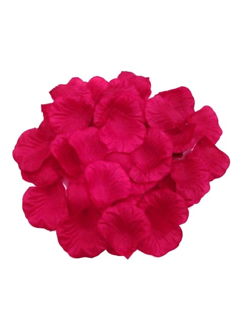 طقم بتلات زهور حريرية صناعية من 1000 قطعة شامبين أحمر