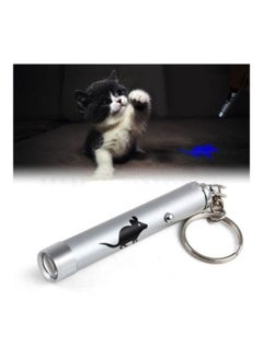 Generic LED Laser Pointer Pen Key Chain Silver  - Image 4