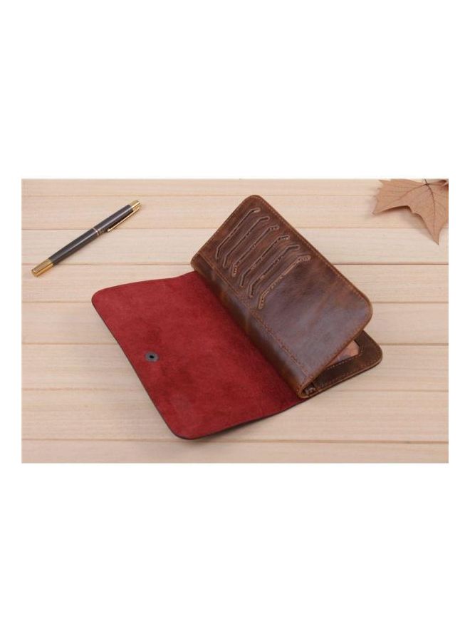 بايليني محفظة جلدية حاملة للبطاقات بني - Image 3