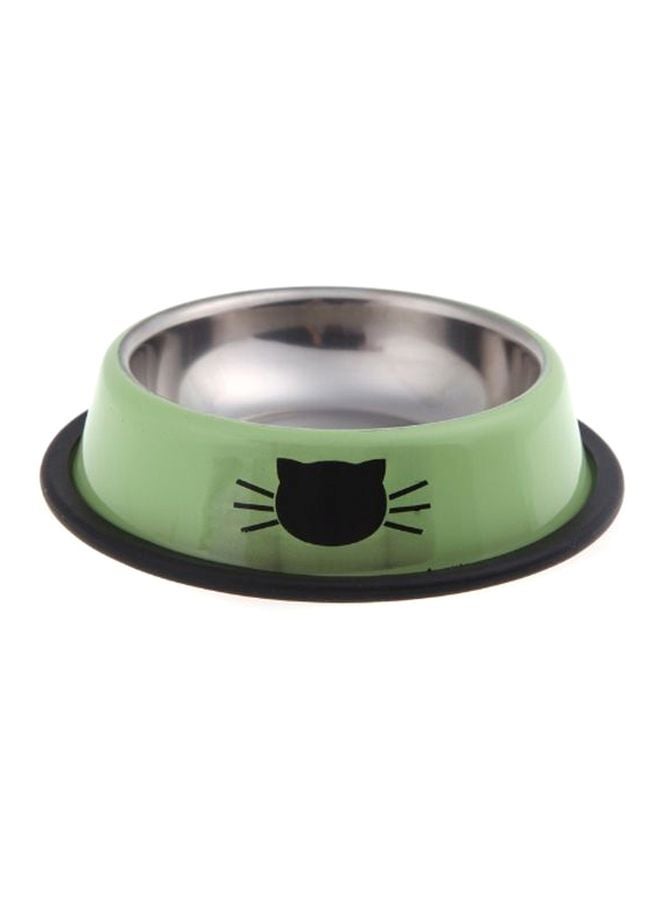 Feeding Bowl Green/Silver/Black - Image 1