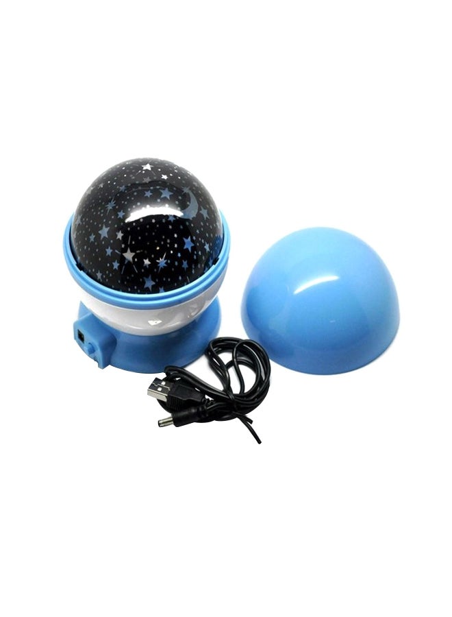 Rotating Star Moon Sky Projector Lamp Blue  - Image 1