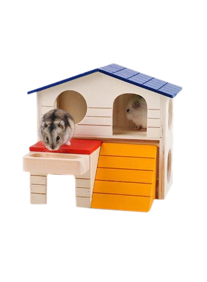 Small Animals Pet House Beige/Blue/Yellow - Image 4