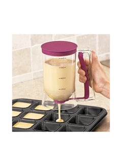 Chicago Batter Dispenser - 4 US Cup Pink/Clear  - Image 2