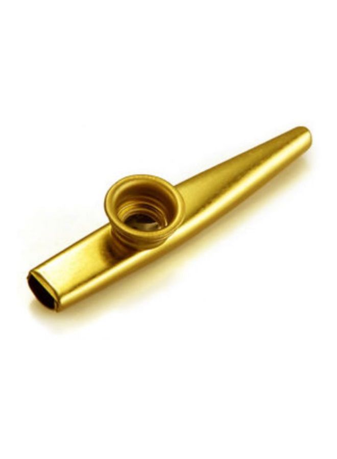 آلة كازو موسيقية معدنية مطلية بالذهب - Image 2