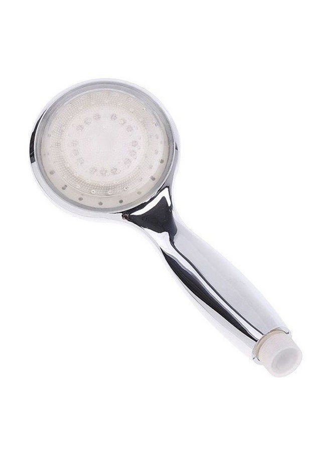 رأس دش بإضاءة LED فضي - Image 1