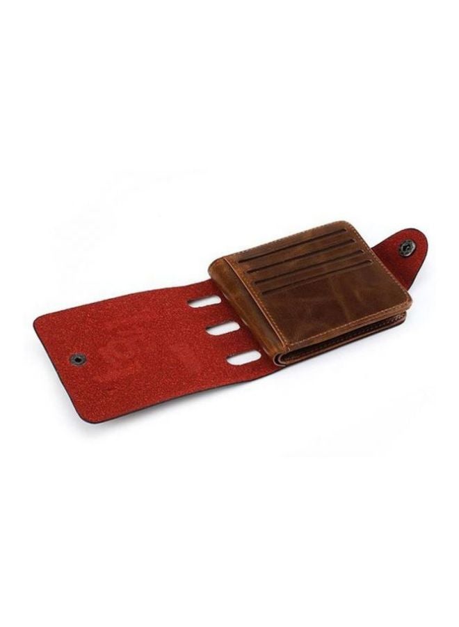 BAILINI Leather Bifold Wallet Brown  - Image 3