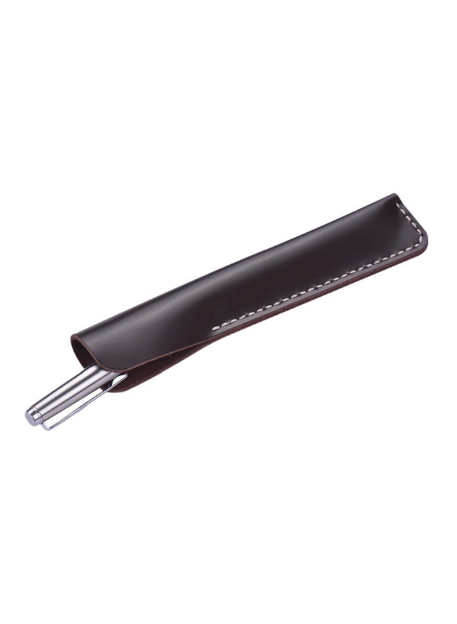 Leather Pen Case Black - Image 3