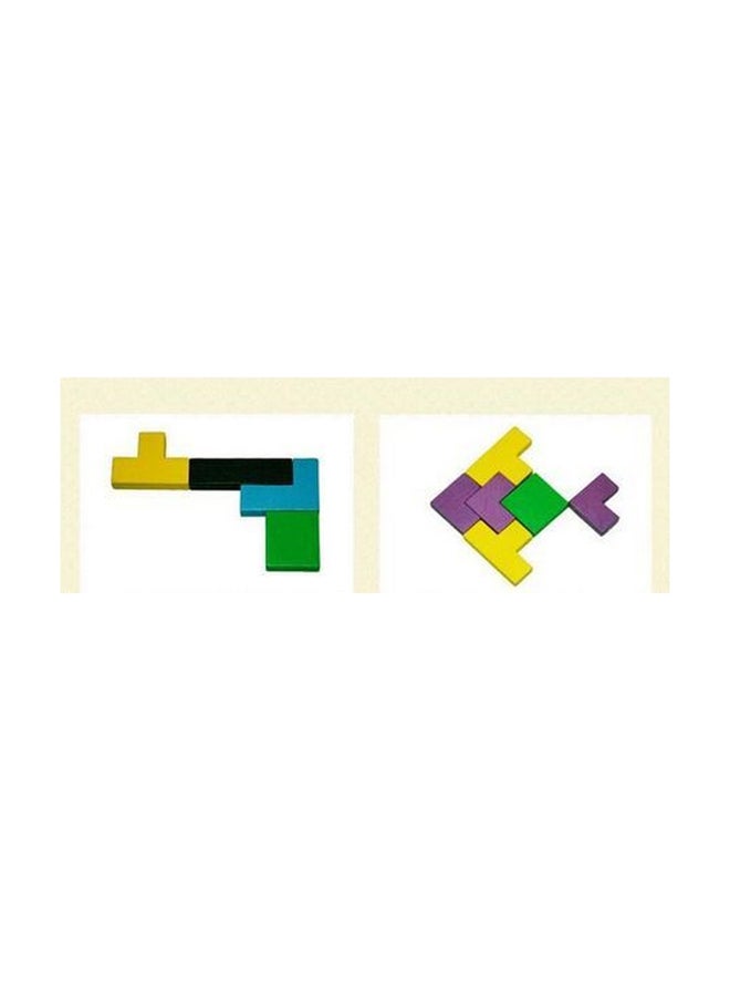 Wooden Tetris Puzzle - Image 4
