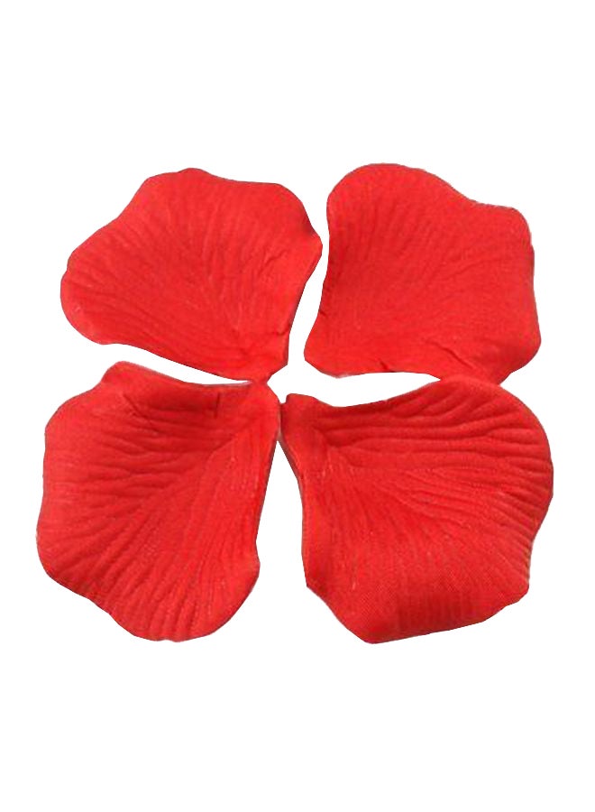 1000-Piece Artificial Rose Petal Set Red - Image 1