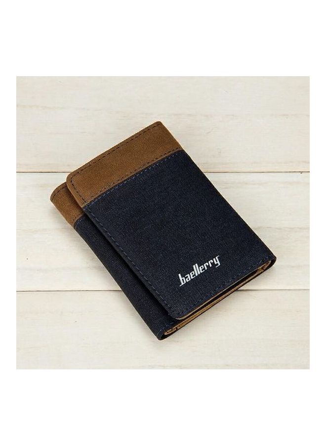 baellerry Fabric Trifold Wallet Blue/Brown  - Image 2