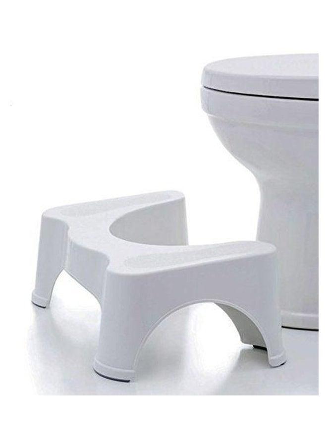 Generic Plastic Toilet Stool White  - Image 2