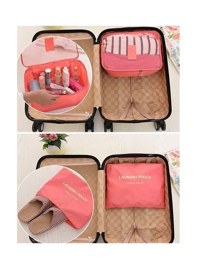 طقم حقائب سفر من 6 قطع وردي - Image 3