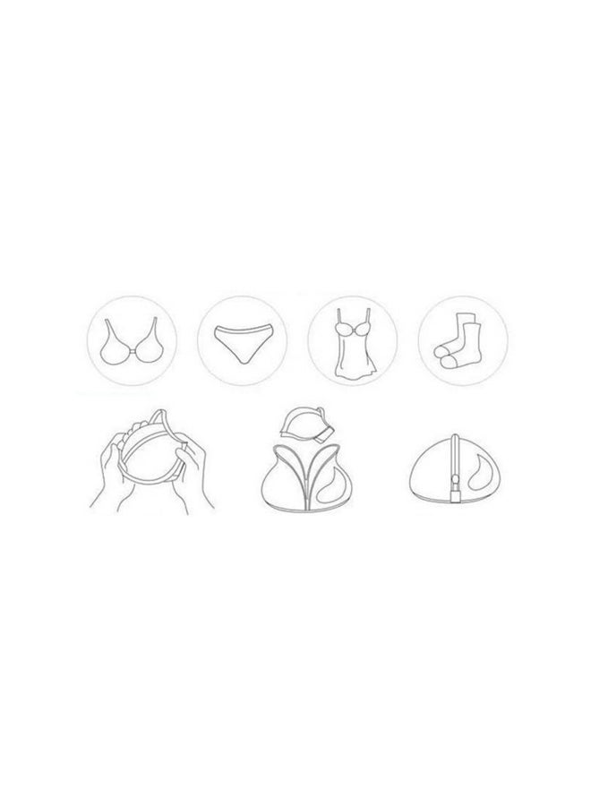 Laundry Washing Bag For Intimates Lingerie White  - Image 2