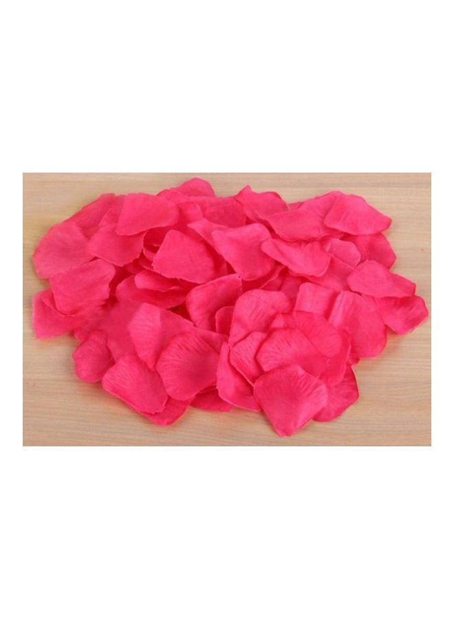 1000-Piece Artificial Silk Rose Petal Set Red - Image 2