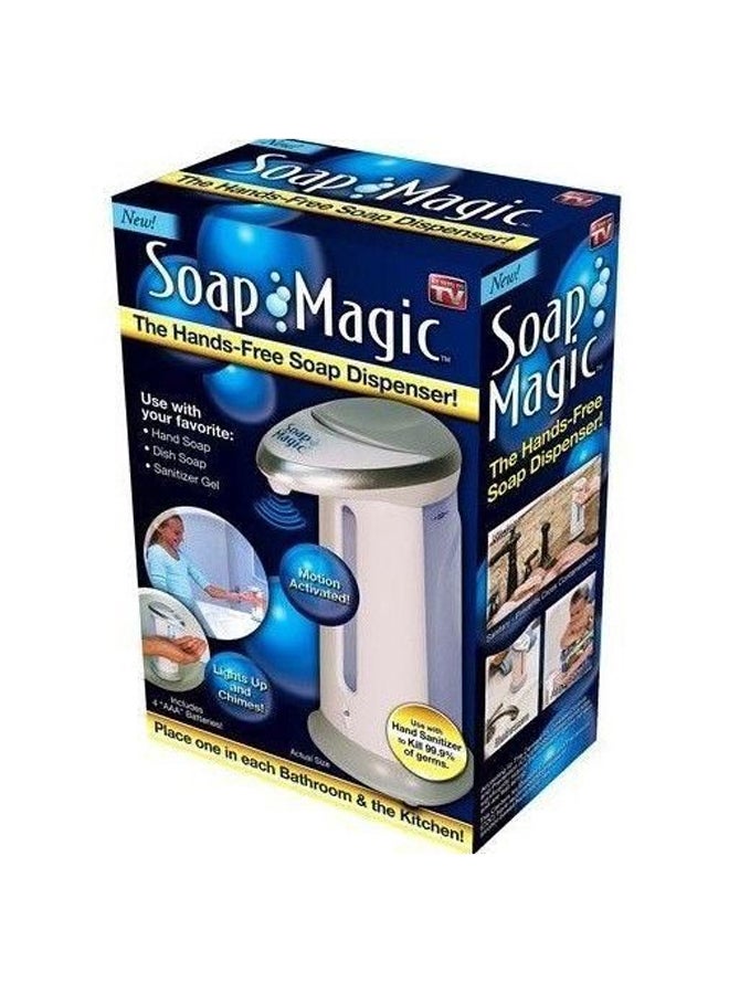 Hands Free Soap Dispenser White/Blue  - Image 3