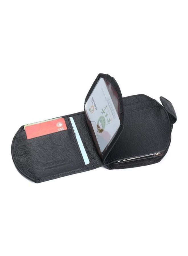 JINBAOLAI - Leather Wallet Black - Image 1