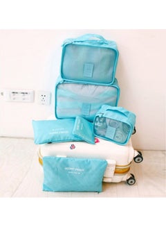 SECRET POUCH 6-Piece Travel Bag Set Blue  - Image 2