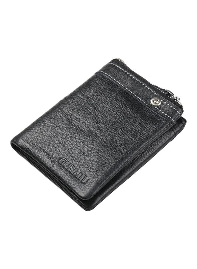 GUBINTO - Leather Trifold Wallet Black - Image 1