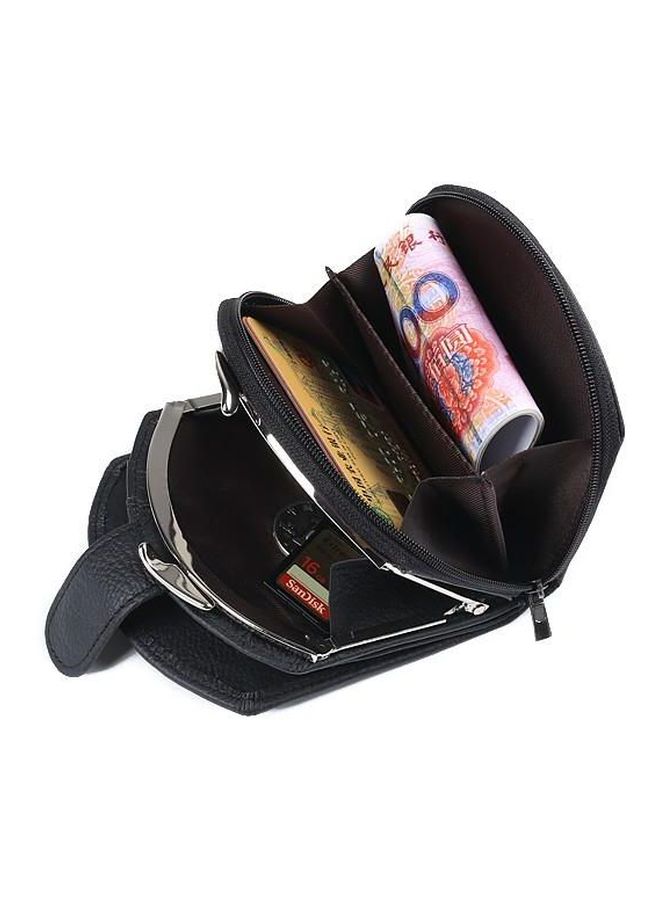 JINBAOLAI - Leather Wallet Black - Image 1