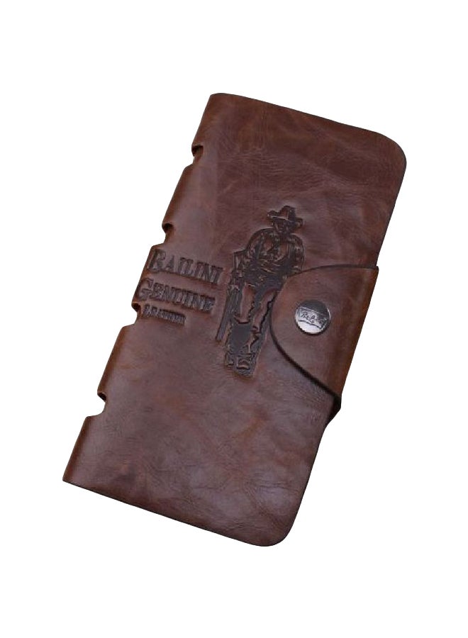 Leather Card Holder Wallet Brown  - Image 1