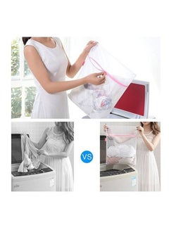 Generic 7-Piece Laundry Bag Set White/Pink  - Image 4
