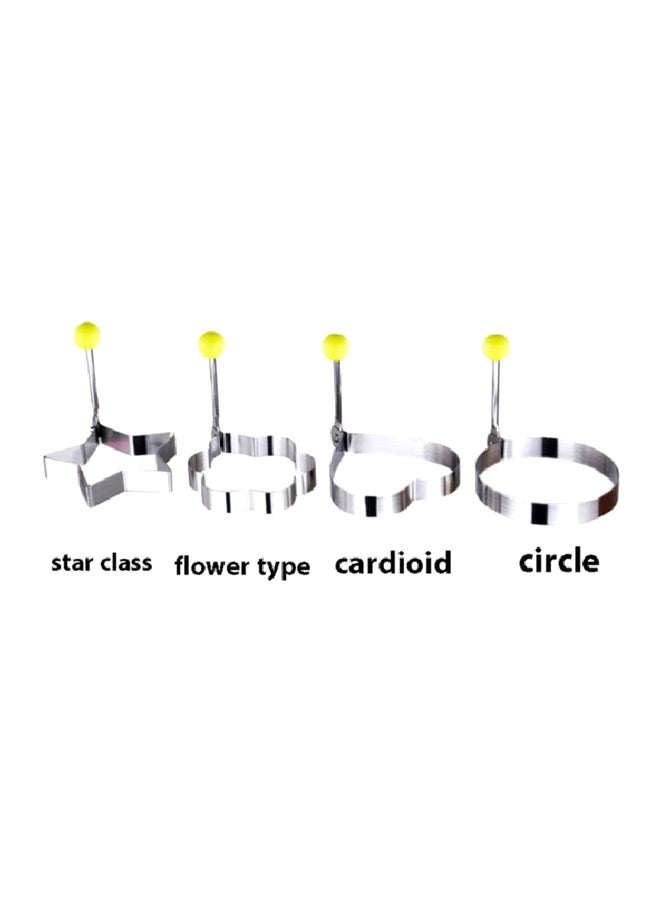 4-Piece Fried Egg Shaper Silver - Image 4