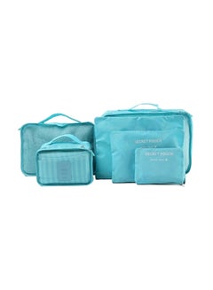 SECRET POUCH 6-Piece Travel Bag Set Blue  - Image 1