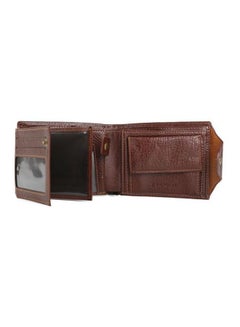 JINBAOLAI Leather Bifold Wallet Brown  - Image 5