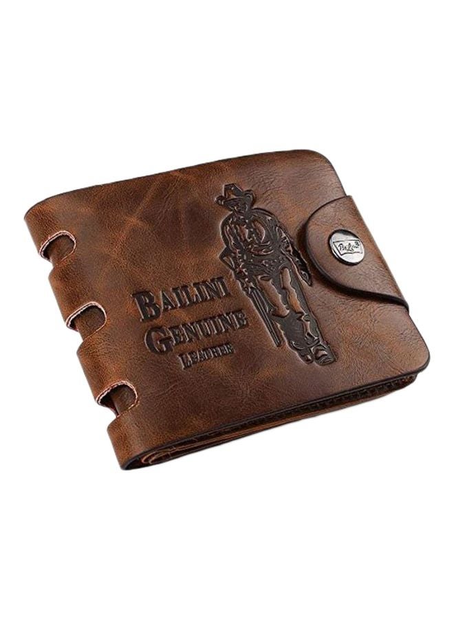 BAILINI Leather Bifold Wallet Brown  - Image 1