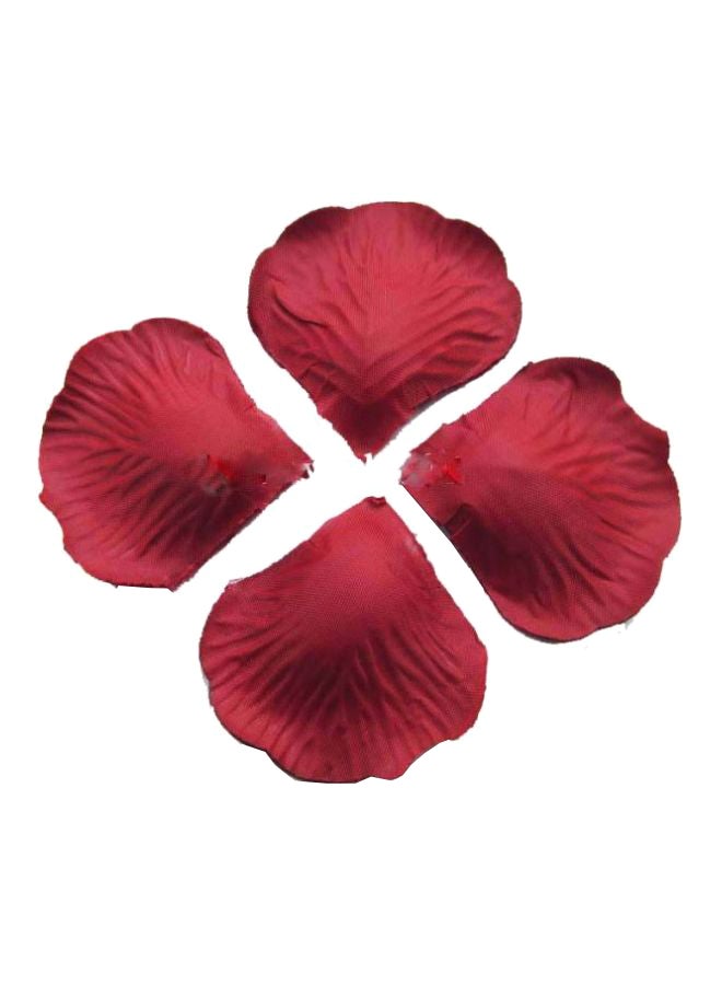1000-Piece Artificial Rose Petal Set Red - Image 1