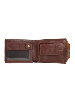JINBAOLAI Leather Bifold Wallet Brown  - Image 4