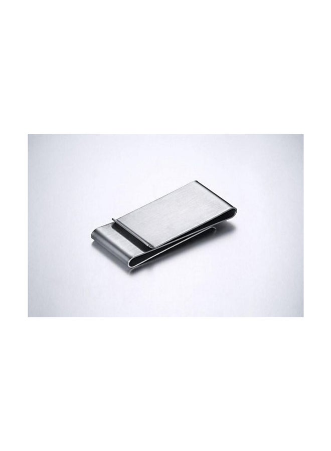 Money Clip Credit Card Holder Silver/Black  - Image 4