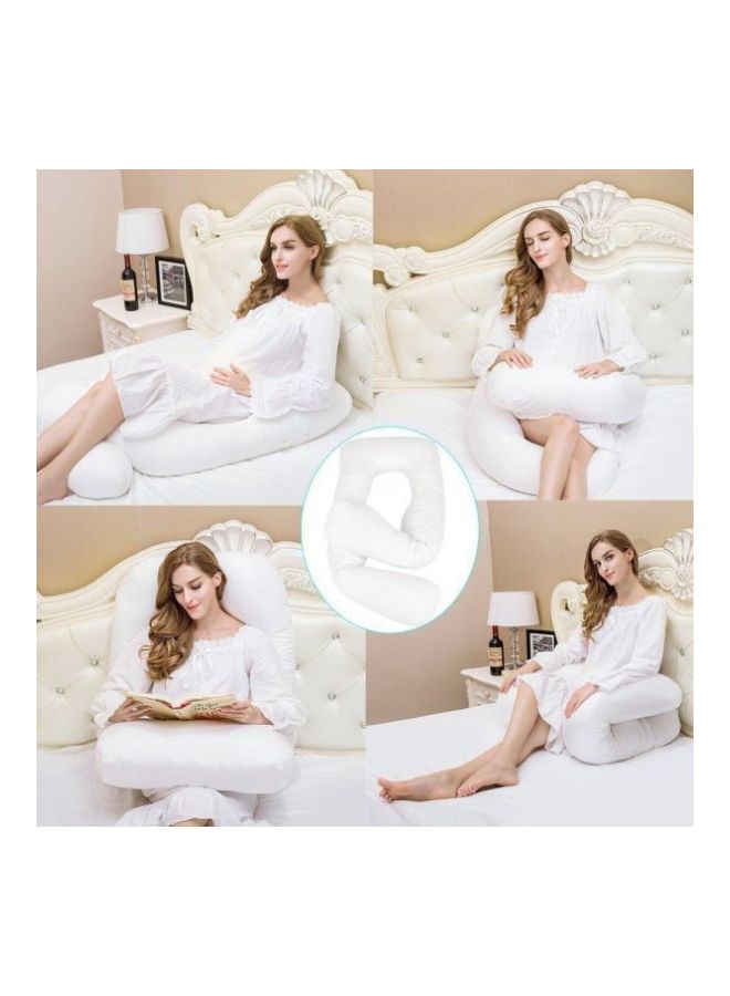 Maternity Pillow Cotton White 120x80cm - Image 3