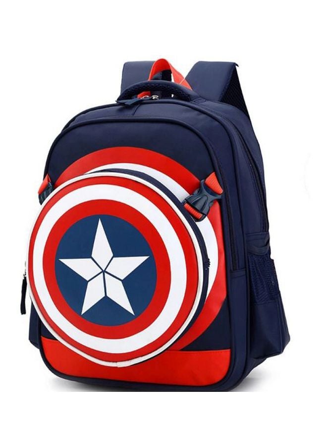 Captain America Themed Backpack Blue/Red/White - Image 2